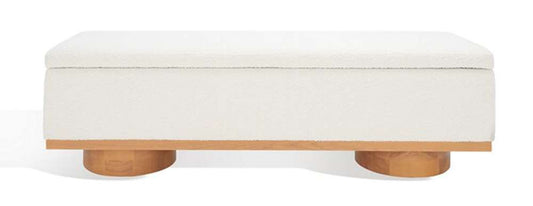 Safavieh - Vianna Boucle Bench - Ivory - Natural - SFV5049B veiw 2