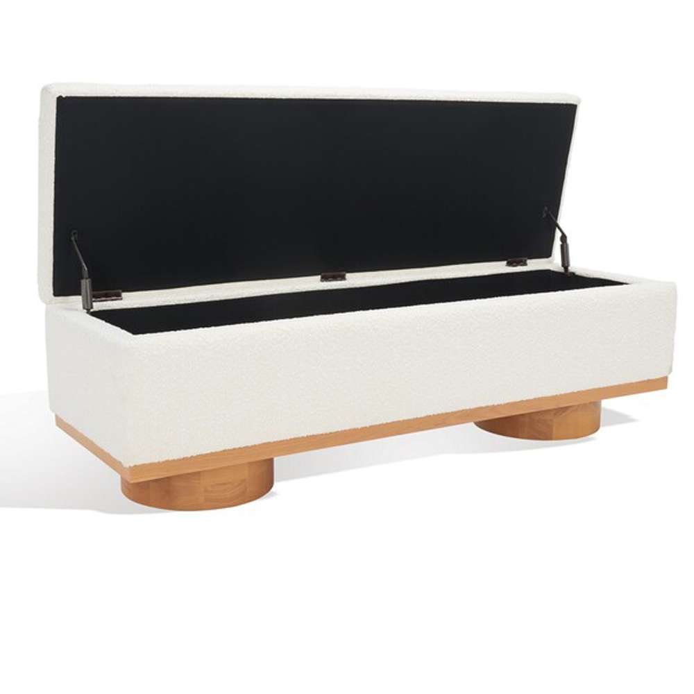 Safavieh - Vianna Boucle Bench - Ivory - Natural - SFV5049B veiw 4