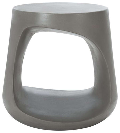 Safavieh - Vikki Concrete Accent Stool - Dark Grey - VNN1040A veiw 1