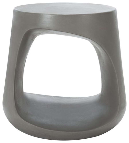 Safavieh - Vikki Concrete Accent Stool - Dark Grey - VNN1040A veiw 1