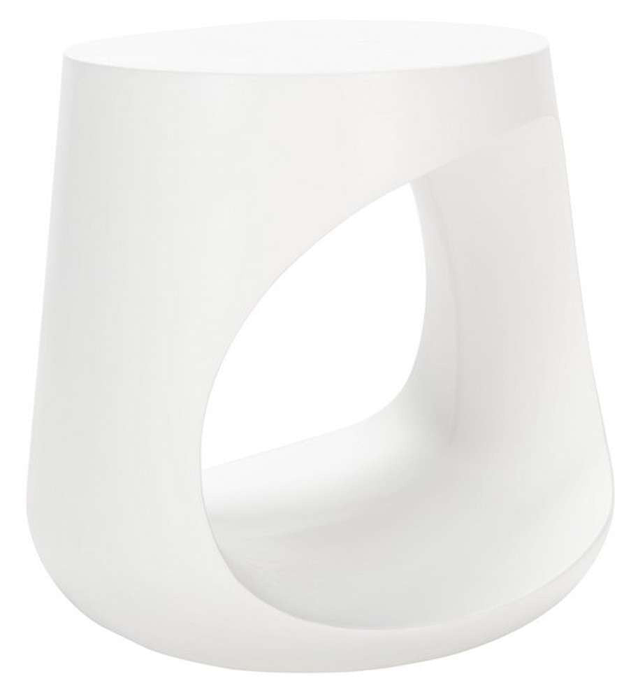 Safavieh - Vikki Concrete Accent Stool - Ivory - VNN1040B veiw 3
