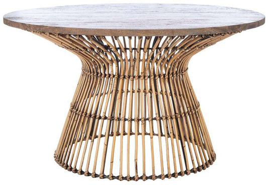 Safavieh - Whent Round Coffee Table - Honey Brwn Wash - Antique Brow - COF6507B veiw 1