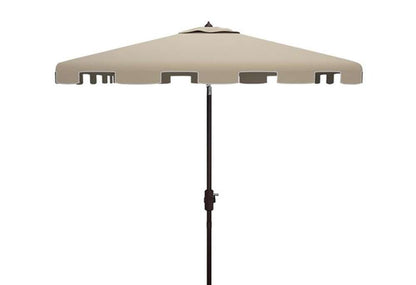 Safavieh - Zimmerman 7.5 Square Umbrella - Beige - White - PAT8400C veiw 1