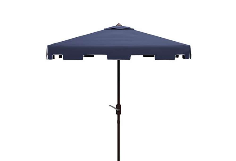 Safavieh - Zimmerman 7.5 Square Umbrella - Navy - White - PAT8400A veiw 1
