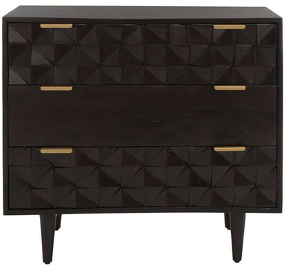 Safavieh - Zinnia 3 Drawer Chest - Walnut - CHS9000A veiw 1