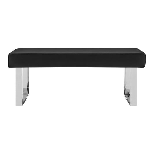 Armen Living - Amanda Black Bench - LCAMBEBLBCH veiw 1