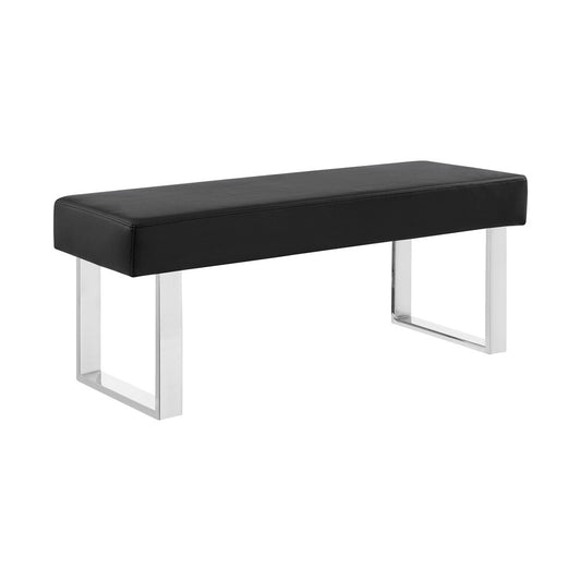Armen Living - Amanda Black Bench - LCAMBEBLBCH veiw 2