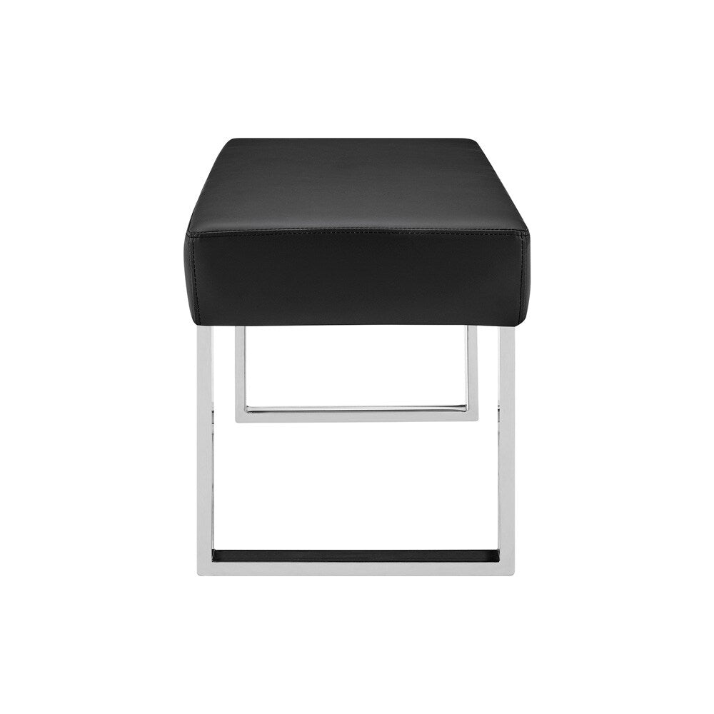 Armen Living - Amanda Black Bench - LCAMBEBLBCH veiw 3