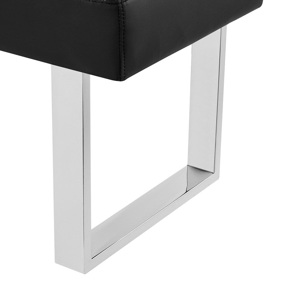 Armen Living - Amanda Black Bench - LCAMBEBLBCH veiw 5