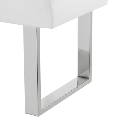 Armen Living - Amanda White Bench - LCAMBEWHBCH veiw 4
