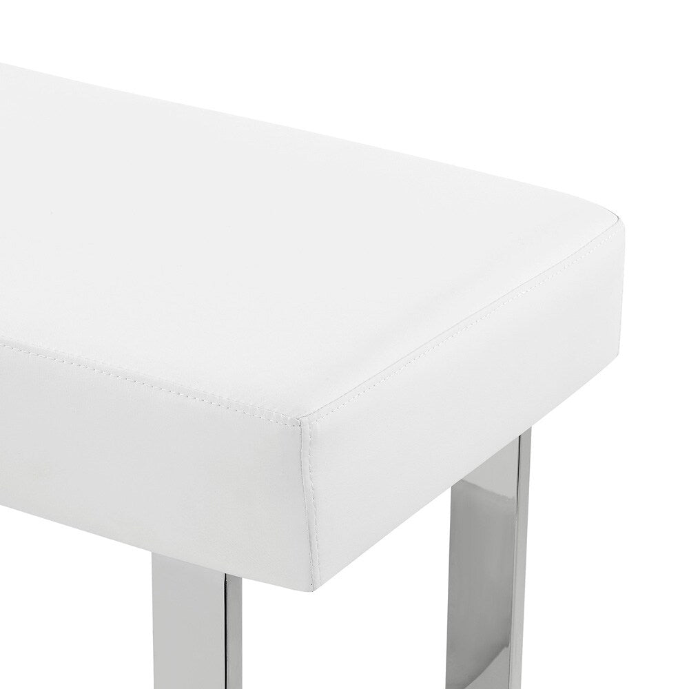 Armen Living - Amanda White Bench - LCAMBEWHBCH veiw 5