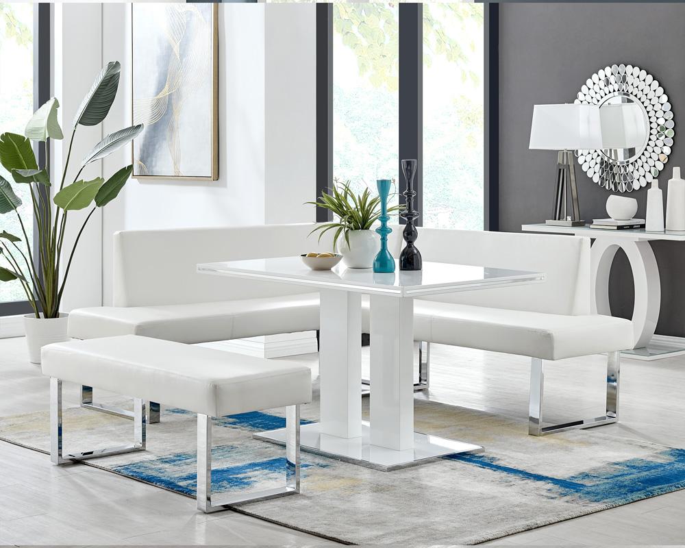 Armen Living - Amanda White Bench - LCAMBEWHBCH veiw 7