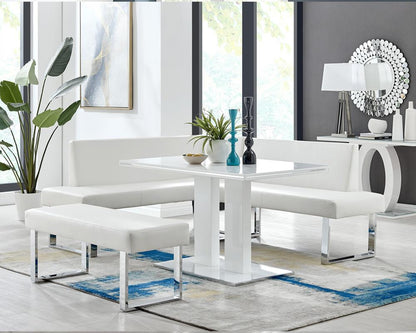 Armen Living - Amanda White Bench - LCAMBEWHBCH veiw 7