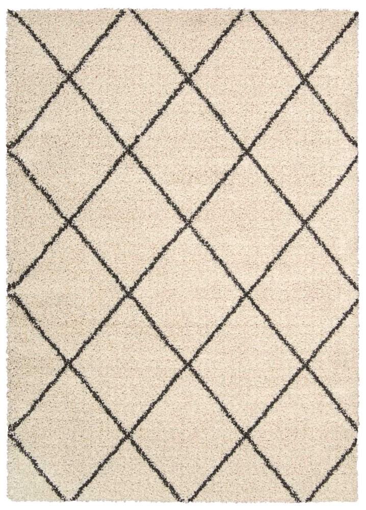 Nourison - Brisbane BRI03 White and Black 82in x 10 Rug - BRI03-99446291165_CLOSEOUT veiw 1