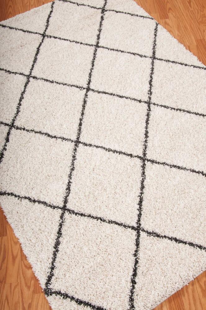 Nourison - Brisbane BRI03 White and Black 82in x 10 Rug - BRI03-99446291165_CLOSEOUT veiw 2