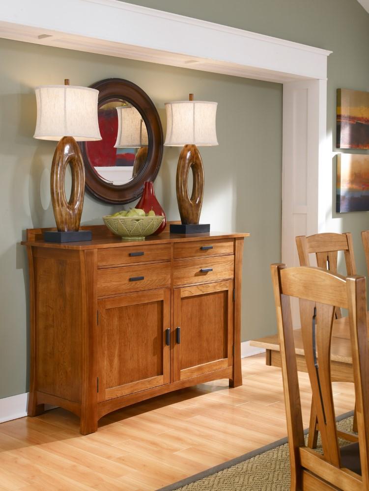 A-America - Cattail Bungalow Side Board in Warm Amber Finish - CATAM9010 veiw 2