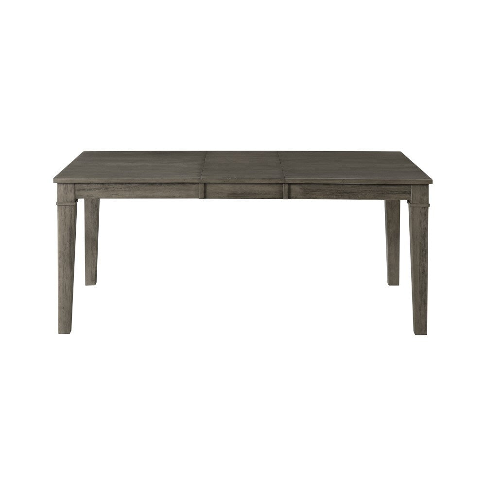 A-America - Huron 56in - 72in Leg Table with (1) 16in Leaf - Distressed Grey Finish - HURDG6090 veiw 1