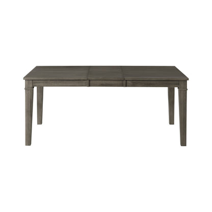 A-America - Huron 56in - 72in Leg Table with (1) 16in Leaf - Distressed Grey Finish - HURDG6090 veiw 1