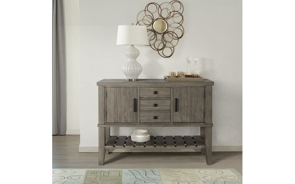 A-America - Huron Server - Distressed Grey Finish - HURDG9010 veiw 2