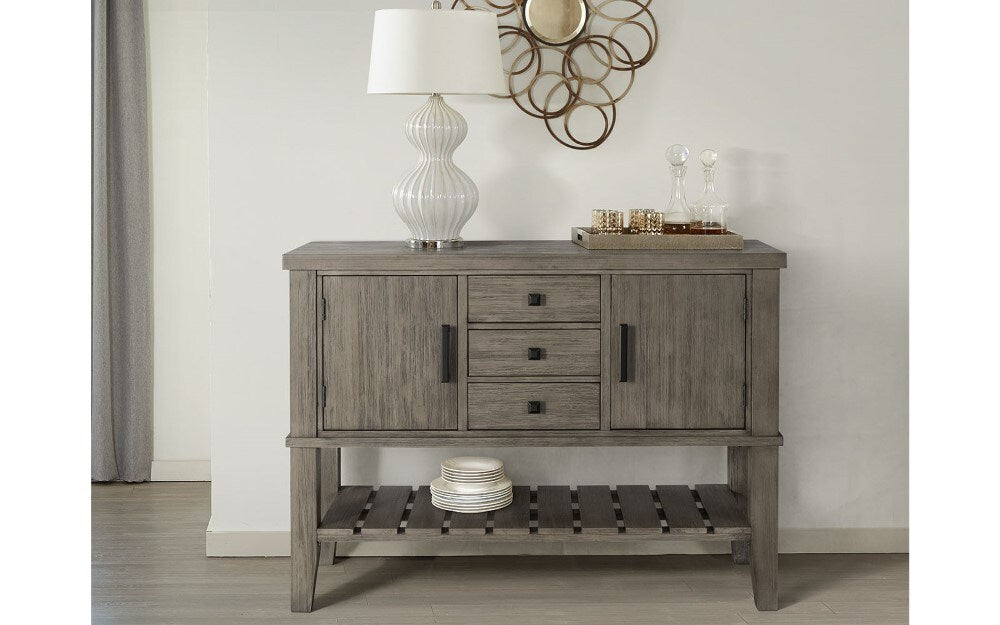 A-America - Huron Server - Distressed Grey Finish - HURDG9010 veiw 3
