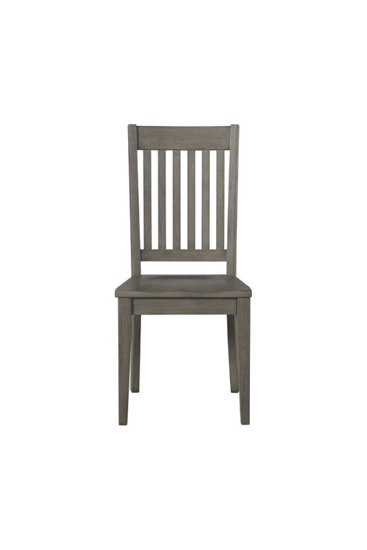 A-America - Huron Slatback Side Chair in Distressed Grey Finish (Set of 2) - HURDG2652 veiw 2