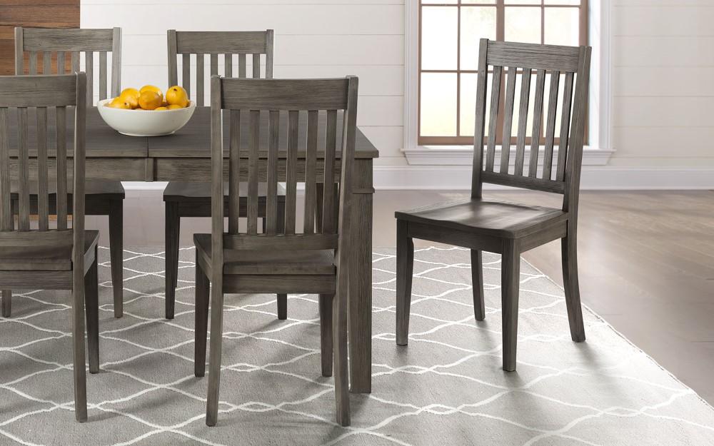 A-America - Huron Slatback Side Chair in Distressed Grey Finish (Set of 2) - HURDG2652 veiw 3