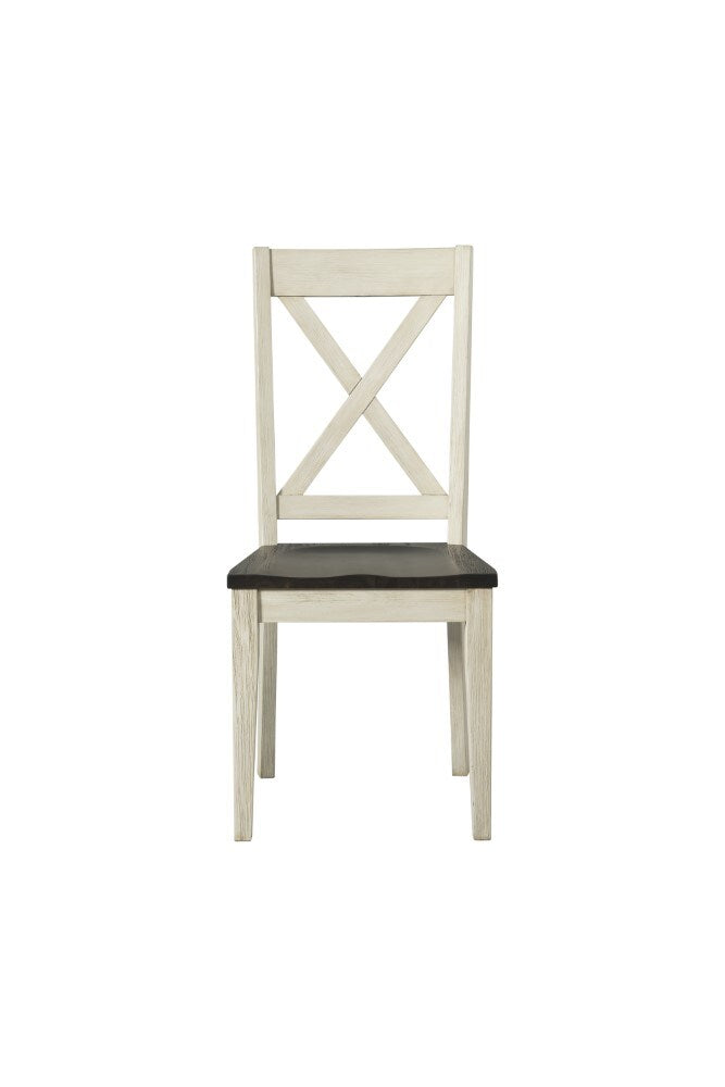 A-America - Huron X-Back Side Chair in Cocoa-Chalk Finish (Set of 2) - HURCO2472 veiw 2