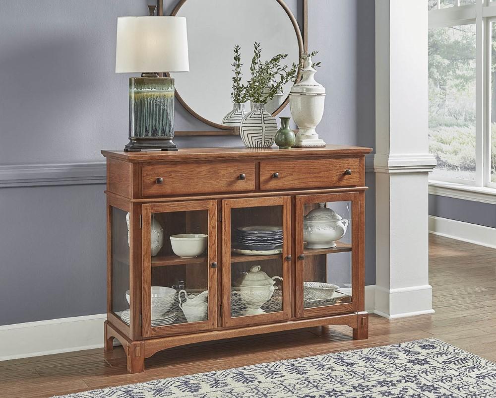 A-America - Laurelhurst 54in Server in Mission Oak Finish - LAUOA9020 veiw 1
