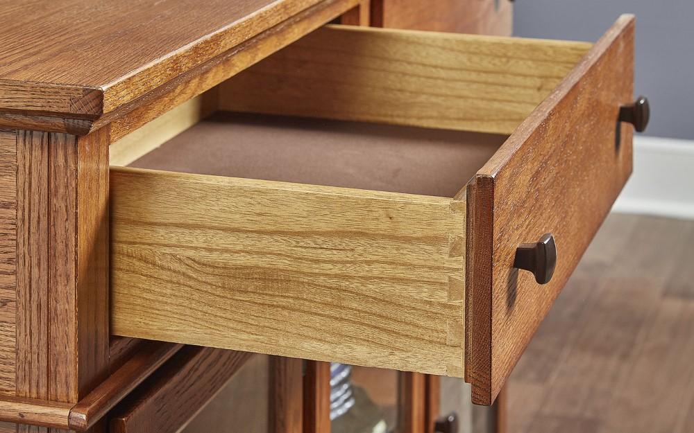 A-America - Laurelhurst 54in Server in Mission Oak Finish - LAUOA9020 veiw 5