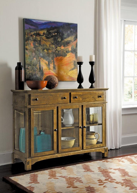 A-America - Laurelhurst 54in Server in Rustic Oak Finish - LAURO9020 veiw 2