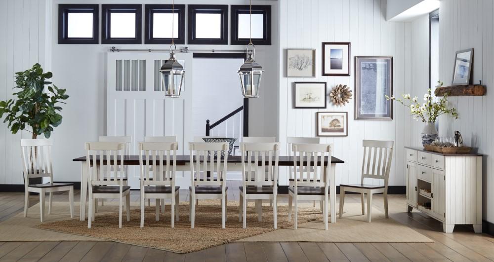 A-America - Toluca 60in - 132in Rectangular Leg Table with (3) 24in Self-Storing Leaves - TOLCH617L veiw 8