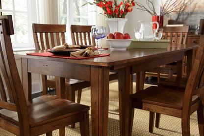 A-America - Toluca 132in Rectangular Leg Table with (3) 24in Self-Storing Leaves - TOLRA617L veiw 7