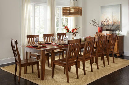 A-America - Toluca 132in Rectangular Leg Table with (3) 24in Self-Storing Leaves - TOLRA617L veiw 9