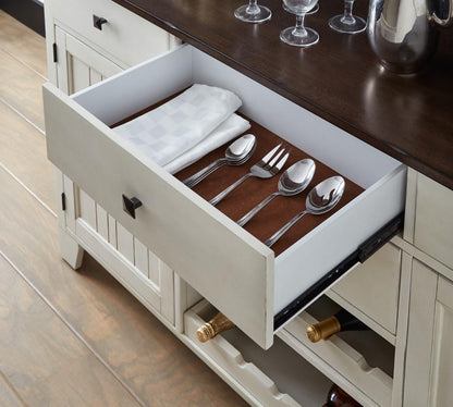 A-America - Toluca 66in Server in Cocoa Bean- TOLCH9010 veiw 3