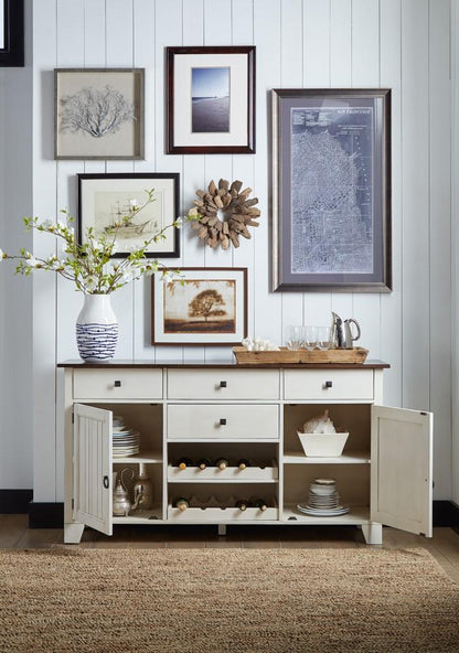 A-America - Toluca 66in Server in Cocoa Bean- TOLCH9010 veiw 4