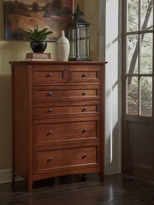 A-America - Westlake 6 Drawer Chest in Cherry Brown Finish - WSLCB5600 veiw 1