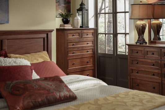 A-America - Westlake 6 Drawer Chest in Cherry Brown Finish - WSLCB5600 veiw 2