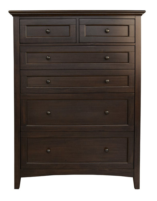 A-America - Westlake 6 Drawer Chest in Dark Mahogany Finish - WSLDM5600 veiw 1