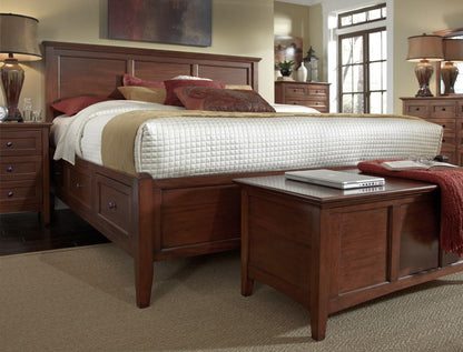A-America - Westlake King Storage Bed in Cherry Brown Finish - WSLCB5191 veiw 3