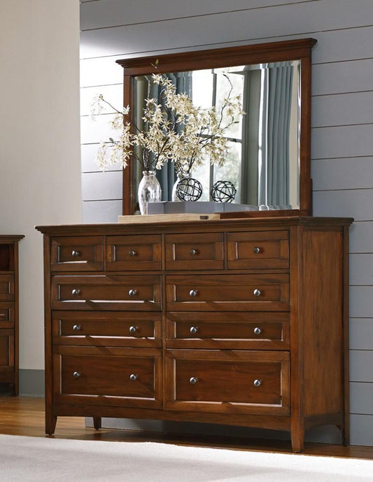 A-America - Westlake 10 Drawer Master Dresser in Cherry Brown Finish - WSLCB5510 veiw 2