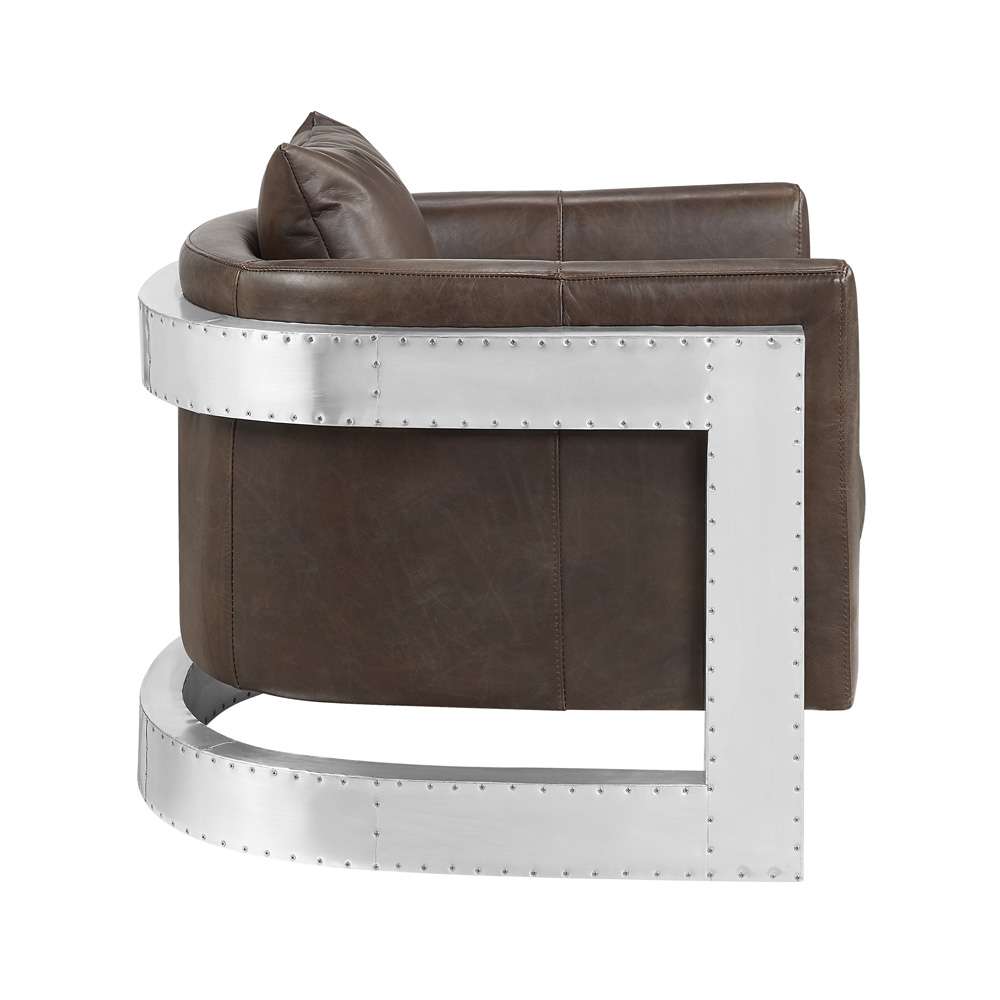 ACME Furniture - Betla Accent Chair - Espresso Top grain Leather - AC01987 veiw 4