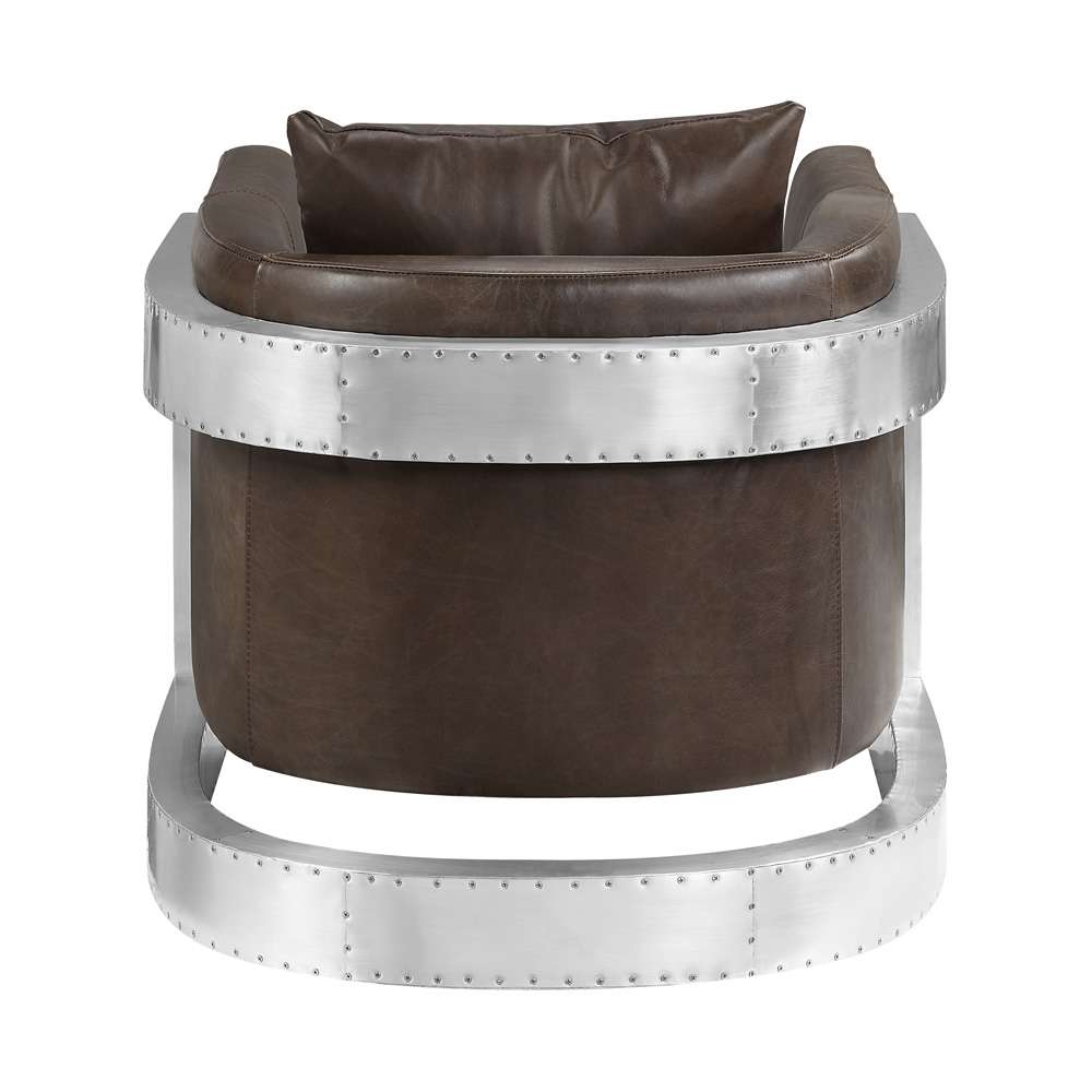 ACME Furniture - Betla Accent Chair - Espresso Top grain Leather - AC01987 veiw 5