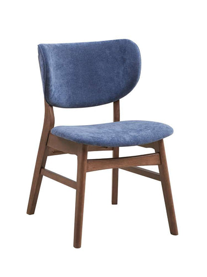 ACME Furniture - Bevis Side Chair (Set of 2) - Blue & Walnut - DN02313 view 1
