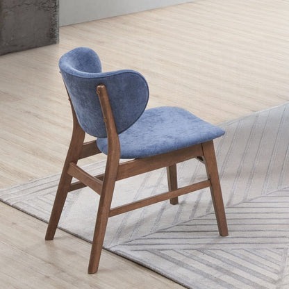 ACME Furniture - Bevis Side Chair (Set of 2) - Blue & Walnut - DN02313 view 6