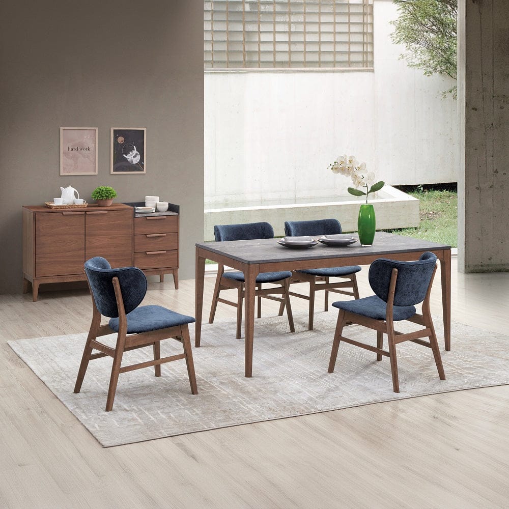 ACME Furniture - Bevis Side Chair (Set of 2) - Blue & Walnut - DN02313 view 11