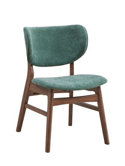 ACME Furniture - Bevis Side Chair (Set of 2) - Green & Walnut - DN02314 view 1
