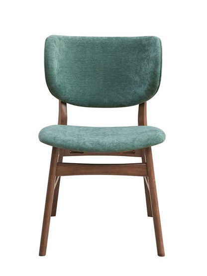 ACME Furniture - Bevis Side Chair (Set of 2) - Green & Walnut - DN02314 view 2