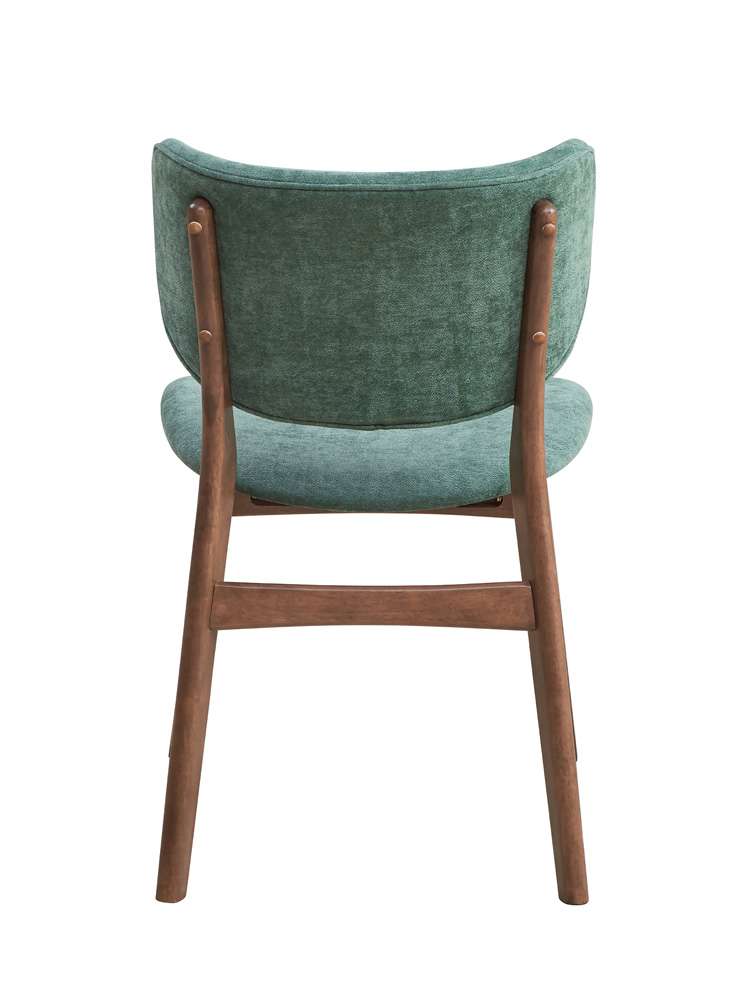 ACME Furniture - Bevis Side Chair (Set of 2) - Green & Walnut - DN02314 view 4