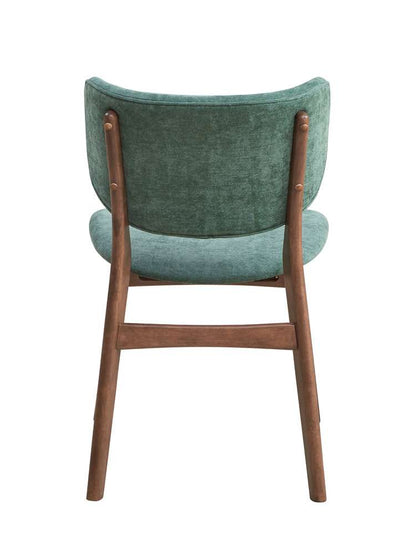 ACME Furniture - Bevis Side Chair (Set of 2) - Green & Walnut - DN02314 view 4