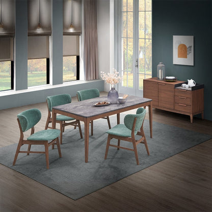ACME Furniture - Bevis Side Chair (Set of 2) - Green & Walnut - DN02314 view 9